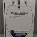 KOHLER 20110-0 Brevia, Slow Close Toilet Seat, Elongated Toilet Seat, Grip-Tight Bumpers Quick-Attach Hardware, White