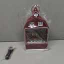 Eldnacele Musical Snow Globe Lantern with Timer, Lighted USB/Battery Operated Swirling Singing Water Glittering Snow Globes Lantern for Adults and Kids Christmas Decoration- Santa (3-red Asanta)