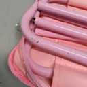 Small Collapsible Camping Stool Up to 132LB Folding Portable Fishing Stool Outdoor Activities Mini Pocket Chair for Camping, Hiking, Garden, Beach (Pink, S)