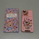 for Moto G Power 5G 2025, for Moto G Play 2025 Case - Women Girls Cute Phone Cover Girly Pretty Butterfly Floral with Camera Cover and Ring Stand Case for Motorola G Power 5G 2025/G Paly 2025