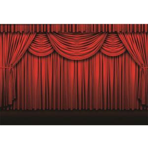 5x3ft Stage Drapes Backdrop Red Curtains Photography Background Concert Talent Show Performance Fashion Runway Party Birthday Party Children Adults Portrait Studio Video Prop