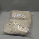 LAMIT 100% Blackout Oatmeal Linen Curtains, 63 Inches Linen Textured Thermal Bedroom Curtains Back Tab and Rod Pocket Neutral Panels with White Liner for Farmhouse, 2 Panels, 52 x 63 Inch