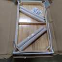 39" Solid Wood Dining Room Table for 2-4,Modern Farmhouse Rectangular Kitchen Real Wooden Table,Mid Century Fluted Design Furniture Desk for Home,Small Space,Apartment,Living Room Walnut