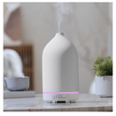200ML Ceramic Essential Oil Diffuser - Ultrasonic Aromatherapy & Humidifier with 7-Color LED Lights, Auto Shut-Off, White, 1H/3H/6H Timer | Scent for Home,Office,Yoga