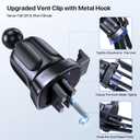 Miracase 3-in-1 Cell Phone Holders for Your Car, Universal Car Phone Holder Mount for Dashboard Air Vent Windshield Compatible with iPhone16 15 14 13 12 13 Pro Max Xs XR X, Galaxy Black