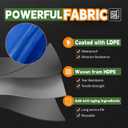 RAINDEWAY Large Tarps 30x50 Feet 8 Mil Multipurpose Blue Waterproof Tarp, 30x50 Feet-Finished Size