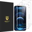 UNBREAKcable Shatterproof Tempered Glass Screen Protector for iPhone 12/12 Pro [2-Pack] [99.99% HD Clear] [Easy Installation Frame] [9H Hardness] [Full Coverage] [Bubble Free] for Apple 6.1''