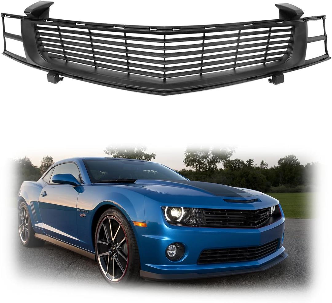 Front Bumper Grille Primed Compatible with 2010-2015 Camaro SS LT ZL1 Replaces 92243533