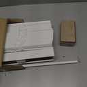 Lotus & Windoware Cordless, 2 Inch Faux Wood Blind, 23" Wide x 96" Long, Window Blinds, Blinds & Shades, Blinds for Indoor Windows, Embossed, Bright White