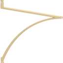 Knape & Vogt Shelf Bracket, Satin Gold, 12-inches, Holds Up to 100 lbs. Each, Metal, Wall Mount