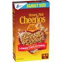 Honey Nut Cheerios, Heart Healthy Gluten Free Breakfast Cereal with Whole Grain Oats, Family Size, 18.8 oz (EXP 12/18/26)