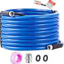 VEVOR 75ft Heated Water Hose for RV, Heated Drinking Water Hose Antifreeze to -45°F, Automatic Self-regulating, 5/8" I.D. with 3/4" GHT Adapter, Lead and BPA Free