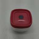 Rubbermaid Easy Find Lid Square 5-Cup Food Storage Container (Pack of 3), Red (Vented)