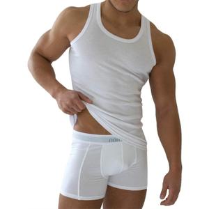 Payden Mens 1 Pack Cotton Vests 100% Soft Breathable Undershirts Sleeveless (Medium, White)