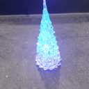 Toddmomy 5pcs Tabletop Lighted Christmas Tree, LED Acrylic Night Light Christmas Tree Light Ornament for Holiday Christmas Table Centerpieces Decoration