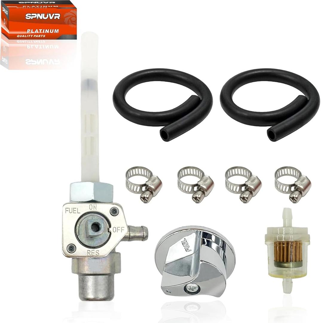 Fuel Petcock On OFF Valve with Lever Screw Fit for Honda FourTrax 200 TRX 200SX 1986-1988 FourTrax 250 TRX250X 1993-2006 Sportrax 300 TRX 300EX 2x4 Fuel Tank Switch Valve Part 16950-HC0-015