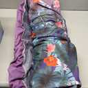 FindUWill Oversized Pool Float Lounge, 72" X 37" Extra Large Fabric-Covered Pool Floats for Adults, Inflatable Contour Lounger with Headrest Ultra-Comfort Cooling Pool Raft (XL, Monstera)