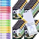 JoyCat 6 Pcs Invisible Ink Pens with UV Light for Kids with Notebooks,Spy Pen Magic Markers for Secret Message,Class Prizes for Students Bulk,Birthday Gift for Boys Girls