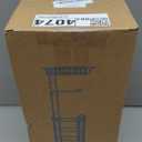 Toilet Paper Holder Stand with Shelf for Phone, Bathroom Free Standing Tissue Roll Storage Rack with Dispenser for 4 Mega Rolls, Chrome (23.6'')