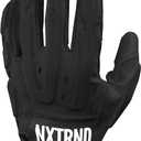 Nxtrnd G3 Pro Padded Football Gloves, Sticky Padded Receiver & Lineman Gloves (Medium)