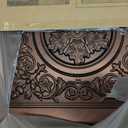 WOWSTAR 12-Pack 24"x24" 3D Drop Ceiling Tiles, Waterproof Glue up Ceiling Panels, Antique Copper