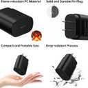 25W Super Fast Charger Type C Wall/Car Charger Combo Kit for Samsung Galaxy S26 S25 S24 S23 S22 S21 Ultra Plus A53 A52 A14 A25 A42 A32 Xcover 7 6 iPhone 17 16 15 Pro Max Pixel 10 9 8 Moto USB C Cable