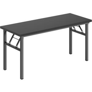 SogesHome 62 inches Folding Computer Desk Foldable Portable Office PC Desk Writing Table Small Table, Black, NSDUS-AC5CB-160
