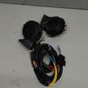 FARBIN 12V Electric Air Horn Kit for Truck, Car, SUV, Motorcycle, Boat - Black Horn with Wire Harness
