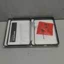 SONGMICS Cabinet Organizer Shelf, Set of 2 Kitchen Counter Shelves, Kitchen Storage, Spice Rack, Stackable, Expandable, Metal and Engineered Wood, Ink Black and Natural Beige UKCS02NB (11.7"W)