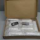 Flickering Flameless LED Candles, 9 Pcs with Embedded Star String, Acrylic LED Pillar Candles with Remote, Suitable for Home Decoration (White)