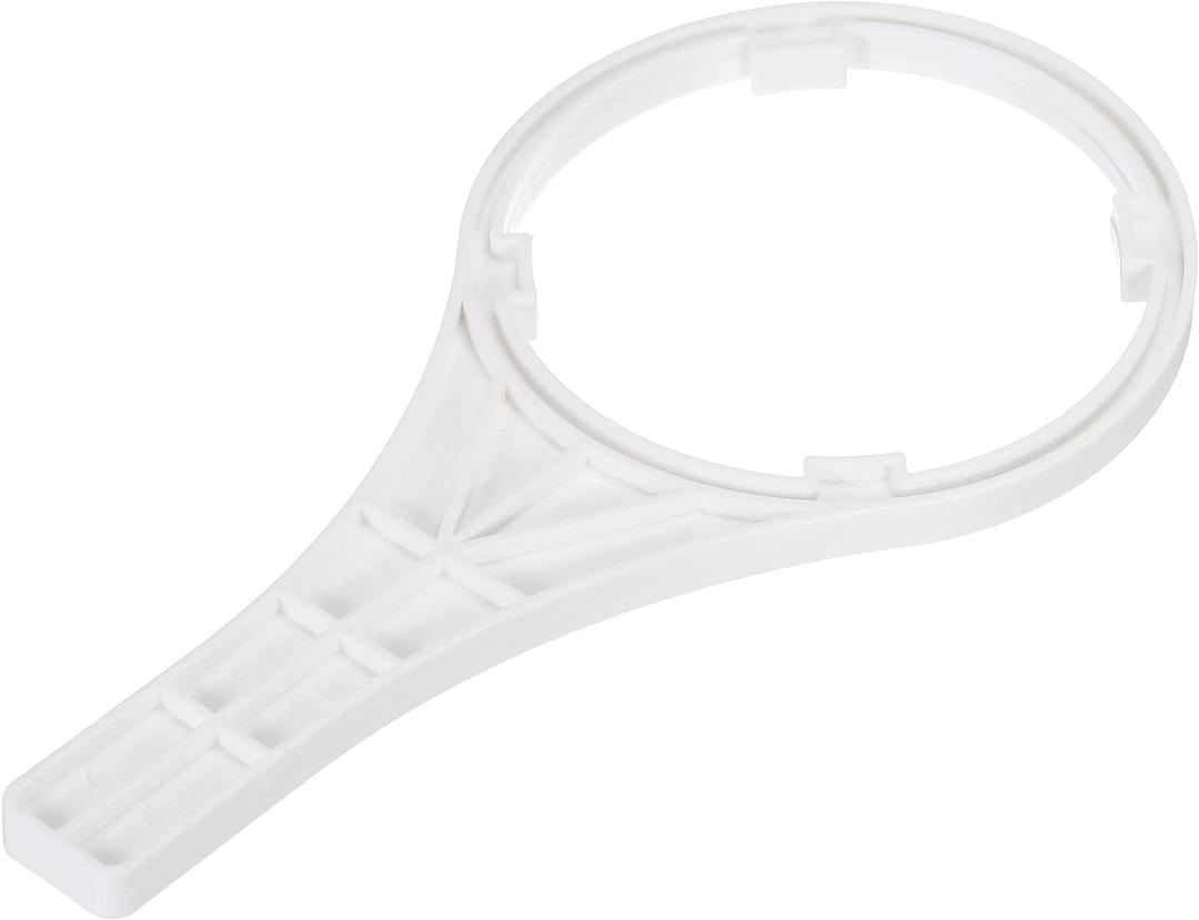 MECCANIXITY Water Filter Housing Wrench, Plastic, White, Fits 10-Inch, 240mm x 97 x 121mm (ID x OD)