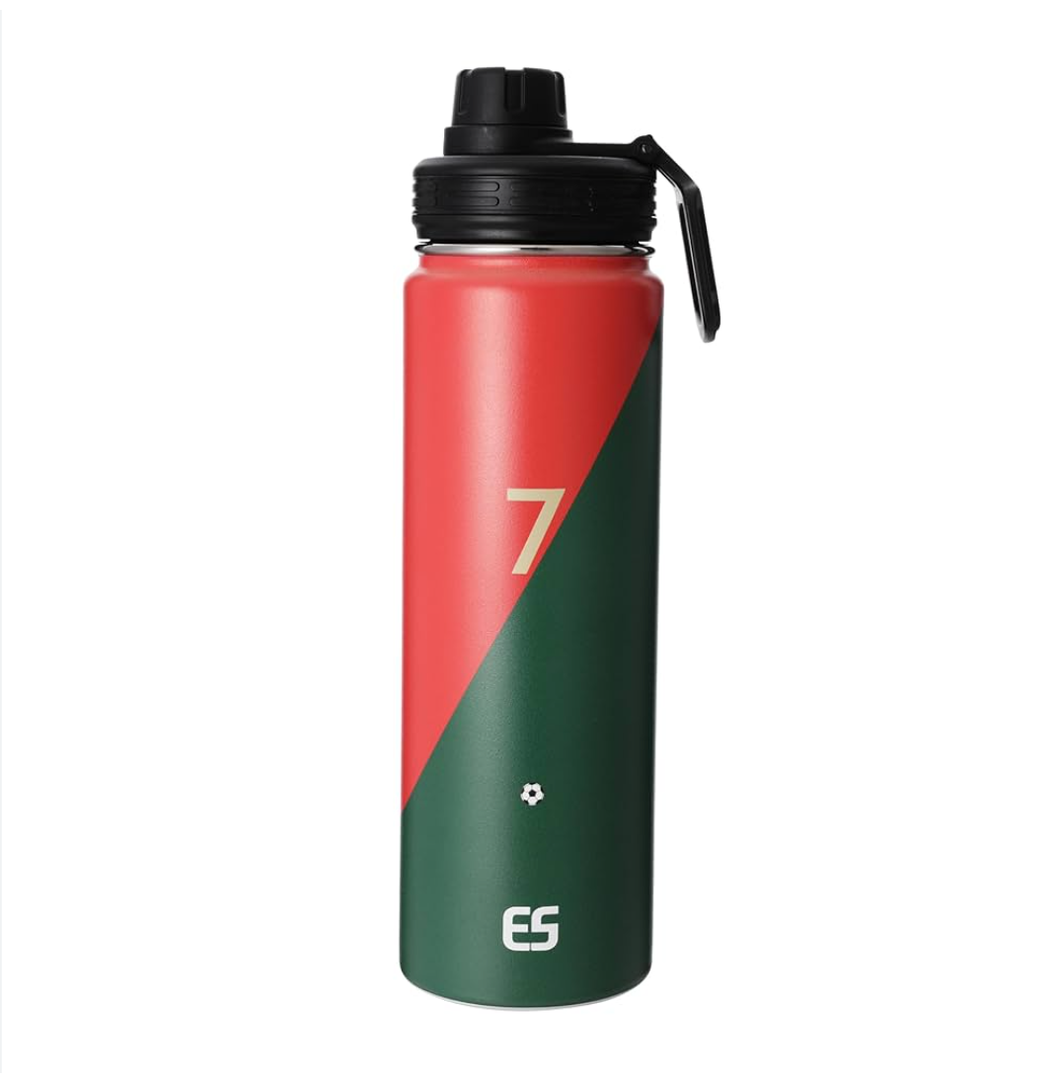 Sipestriker Stainless Steel Insulated thermal bottle - 2 Lids Straw & Spout - Keeps Hot and Cold (Haaland, 22 oz)