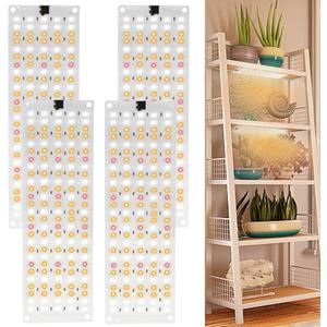 Plant Grow Light, 540 LEDs Full Spectrum Grow Lights for Indoor Plants 40W, Panel Grow Lamp with 3/9/12H Timer, 10 Dimmable Levels for Plants Growing 4 Pack, for Under Cabinet Plant