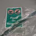 Please Be Respectful No Dog Pooping or Peeing Sign for Yard | 21" Tall Stake & Kit, Laminated Rust-Proof Aluminum, USA-Made, 100+ Years of Expertise