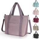 Geestock Tote Bag for Women Crossbody Bags with Adjustable Shoulder Strap, Small/Large Shoulder Bag Handbag Travel Purse (Dusty Pink - Small)