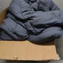 Comforter Duvet Insert Twin Size,All Season Fluffy Soft Down Alternative Microfiber Comforter with 8 Corner Tabs (Grey, Twin 68x88 Inches)