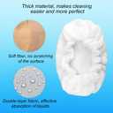 6pcs Reusable Steam Cleaner Accessories, Steamer Shot Cleaning Cover Attachment 3 Rectangle & 3 Triangle Microfiber Bonnets Washable Double-Layer Mop Cloth Pads for Dupray Neat Steam Cleaner