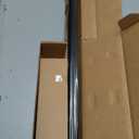 Ivilon Drapery Treatment Window Curtain Rod - Acrylic Ball 1 Inch Pole 28 to 48 Inch Black