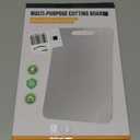 Titanium Cutting Board, 100% Pure Titanium Chopping Board for Kitchen, Hygiene & Durability Double Sided Cutting Board, Non toxic Chopping Board, Dishwasher Safe (13.2 x 9.4)