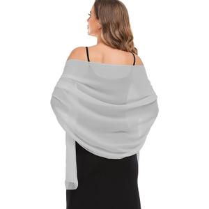 Shawls and Wraps for Evening Dresses Sheer Wedding Scarf for Bridal
