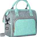 Large Insulated Lunch Bag for Women -12L Adult Lunch Box Wide Opening with Shoulder Strap - Leakproof Cooler Tote Bag for Office Work, Picnic & Travel, Cute Gifts for Women, Mom (Teal)