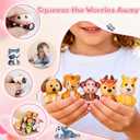 Party Favors for Kids 24PCS - Animal Squishy Keychain Slow Rising Stress Relief Toy, Easter Basket Stuffers Classroom Prizes, Treasure Chest Gifts for Boys Girls Birthday