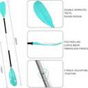Karltion Kayak Paddle - Adjustable 2 Pieces Aluminum Alloy Shaft with Glass Fiber Blade for Surfing,Oar Fishing Easy Packable Travel, 86"-1 paddle