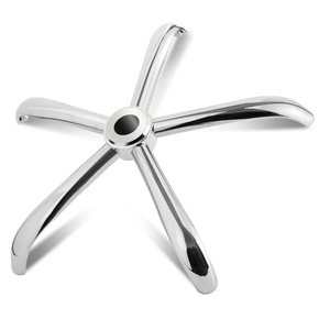 GENGTELI Rolling Stool With Wheels, Adjustable Height Swivel Chair, Black Cushioned Seat, Chrome Base With Castors (BLKk