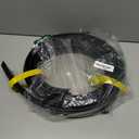 Eapele 10 ft Floor Cord Cover Heavy Duty Cable Protector, Easy to Unroll, Prevent Trip Hazard for Home Office or Outdoor Settings (Black) (10 feet-1pc)