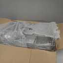 Laveshop Dish Drying Rack, 304 Stainless Steel Expandable Dish Drainer for Kitchen Counter, Space-Saving with Utensil Holder, Gray