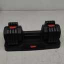 Fit Sir Adjustable Dumbbell Set 55lbs (Single), 15~55lb Hand Weight Change with Anti-Slip Handle for Men Women Home Gym Body Workout Exercise Fitness Strength Training (Black)