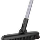 MR.SIGA Heavy Duty Grout Scrub Brush with Long Handle, Shower Floor Scrubber for Cleaning, Tile Scrub Brush with Stiff Bristles