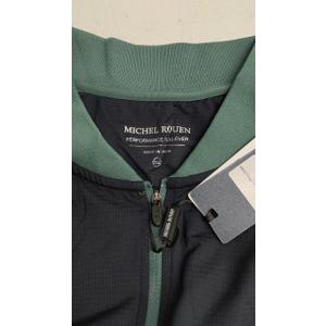 Rouen Quarter Zip Pullover Men Lightweight Performance Collarless Raglan Micro Fleece Midlayer Golf Sport Sweatshirts for Men 3XL
