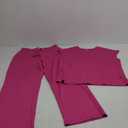 WIHOLL 2 Piece Sets for Women Casual Summer Travel Vacation Outfits Cap Sleeve Lounge Set (Medium, Hot Pink)